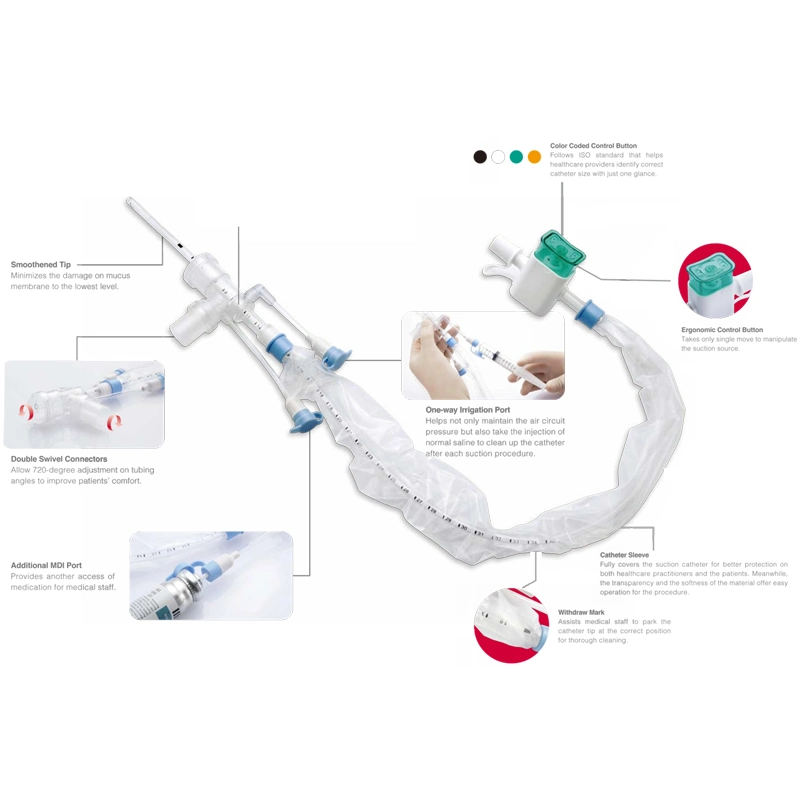 Size 8 Surgitech Open PVC Suction Catheter