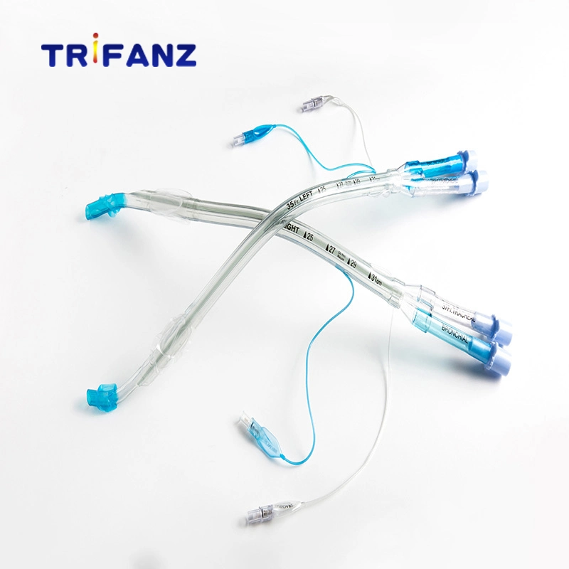 High Quality Double Lumen Endobronchial Tube with Stylet Endotracheal Tube 26fr-41fr Left or Right Medical Supply Available with Left-Sided and Right-Sided Type