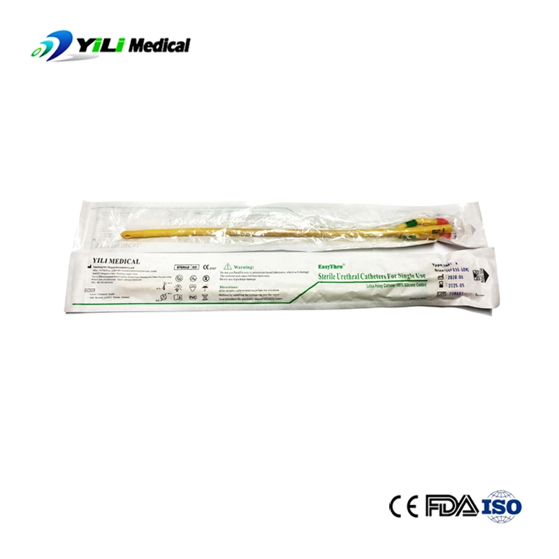 Disposable 3-Way Double Balloon Intermittent Latex Foley Urinary Catheter