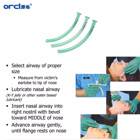 Medical Disposable Nasopharyngeal Airway for Trumpet