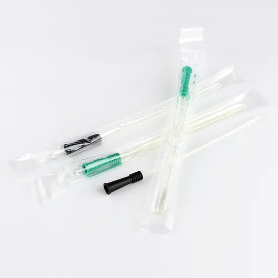 Disposable Medical Intermittent Lubricated Hydrophilic Coated Nelaton Catheter with Water Ready to Use Catheter 