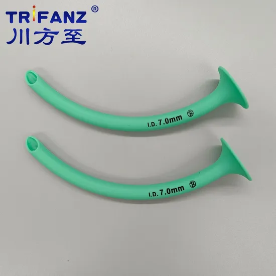 Green Silicone Nasopharyngeal Airway with Lube, China Manufacture, with ISO13485, FDA, Different Size From 3.0