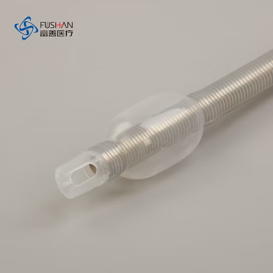 Wholesale Hot Sale Surgical Instrument Disposable Sterile Medical Grade PVC Classic Endotracheal Tracheostomy Tube Reinforced with Cuffed & Uncuffed