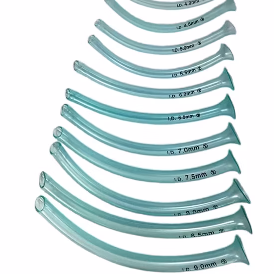 Medical Disposable Silicone Nasopharyngeal Airways Npa for Airway Management