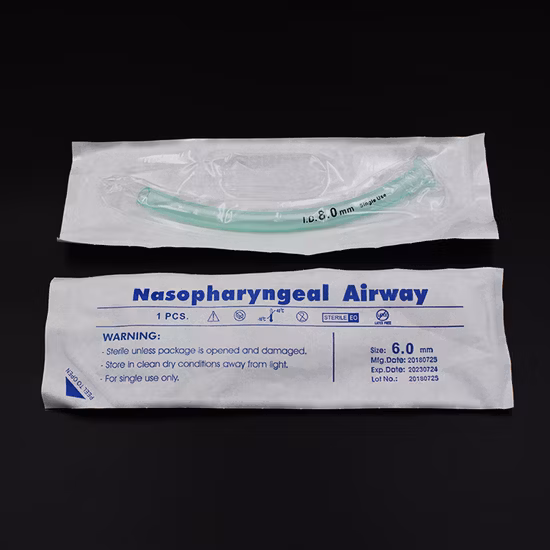 Medical Grade Nasopharyngeal Airway for Medical Usage