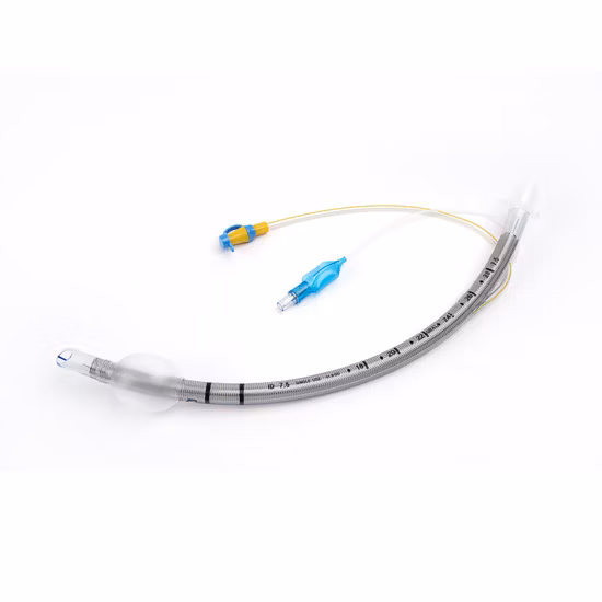 high Quality Disposable Sterile Medical Reinforced Endotracheal Tube with Cuff