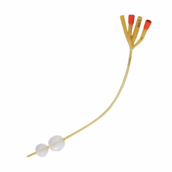 Three Way Silicone Coated Latex Foley Catheter Fr16