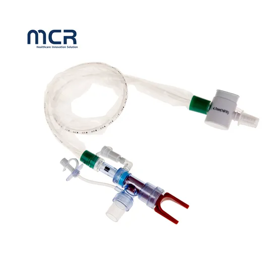 Fr12 Fr14 Fr16 CE ISO13485 Push Switch 72 Hours Closed Suction Catheter for Adults
