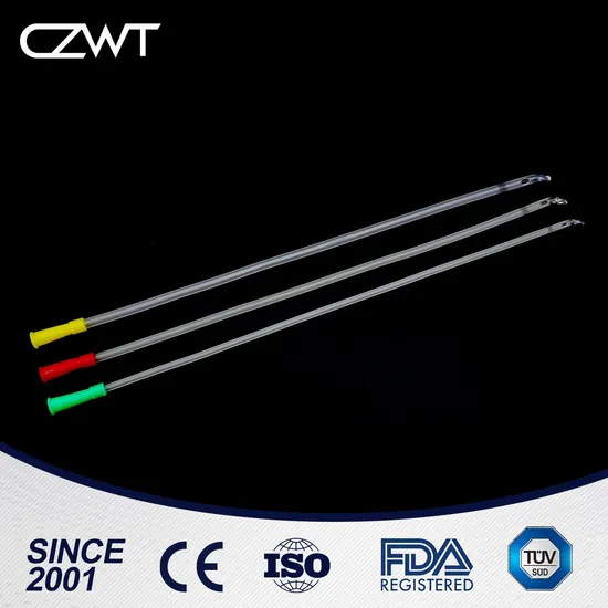 Frosted Medical Catheter Supply Hydrophilic Coating PVC Nelaton Tube Male Urinary Catheterization 