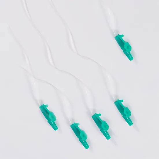 Silicone Flat Fluted Drain Catheter Set for Intermittent Catheterization Kit 