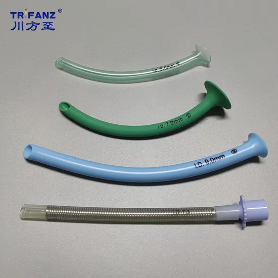 Silicone Reinforced Nasopharyngeal Airway with Connector with FDA, ISO13485, Different Size From China Factory 